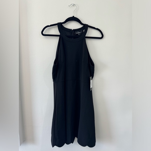 Lulu’s Mamacita Black Halter Skater Dress - XL - Picture 3 of 4